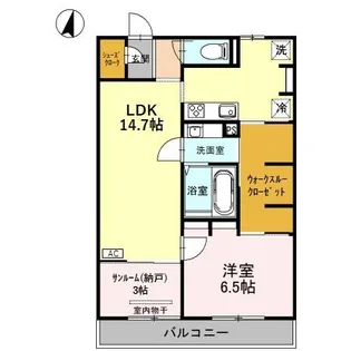 SKY TERRACE Ⅰ【2階】の間取り
