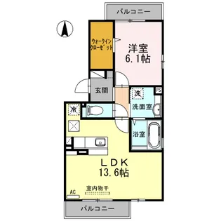 なごみ A【1階】の間取り