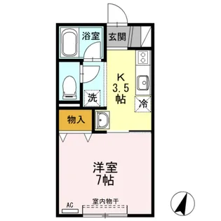 エレーネ花園【202号室】の間取り