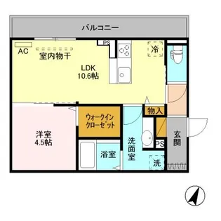 フォルテア A【3階】の間取り