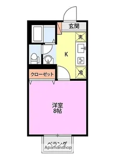 シャンカル21A【2階】の間取り