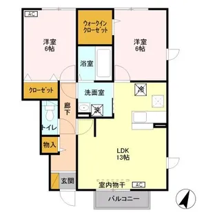 シエスタ Ⅰ【1階】の間取り