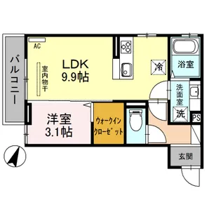 オリーブⅡ【2階】の間取り