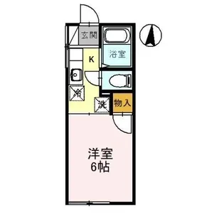 クローバーハウス幸【2階】の間取り