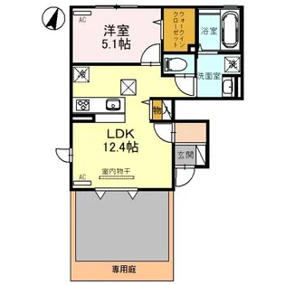 エクセレント上近江 B【1階】の間取り