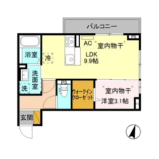 メゾン ラフィーネⅡ【2階】の間取り