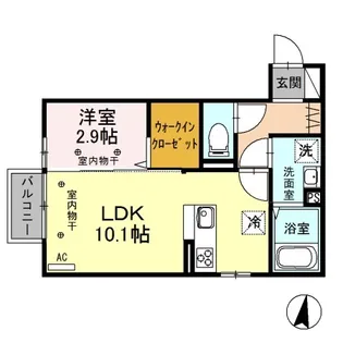 アドバンス【2階】の間取り