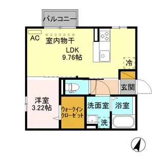 グランドソレイユ B【2階】の間取り