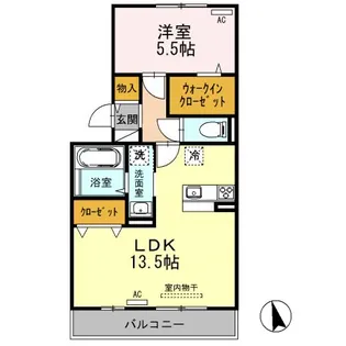 ファミール・カメリア【2階】の間取り