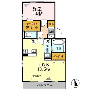 ファミール・カメリア【2階】の間取り