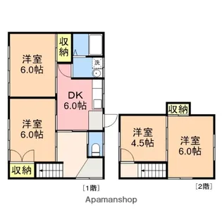 新潟県新潟市中央区親松【一戸建】の間取り