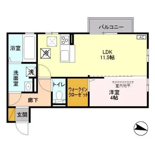 パインコーン【1階】の間取り