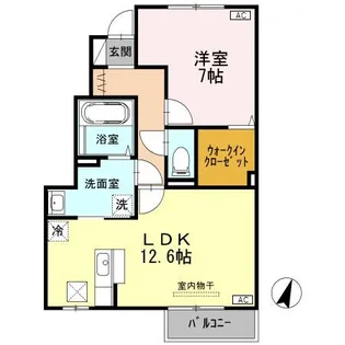 ハックベリー【1階】の間取り