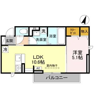 CLASSEUM 幸西 III【3階】の間取り