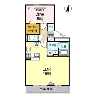 フローラ A【1階】の間取り