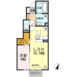COCO&LEO【1階】の間取り