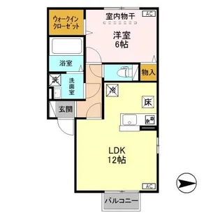 ファーストスクエア C【1階】の間取り