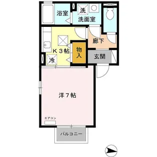 ウィルモアST【1階】の間取り