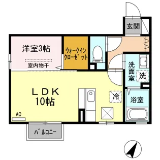 マニャーナ A【1階】の間取り