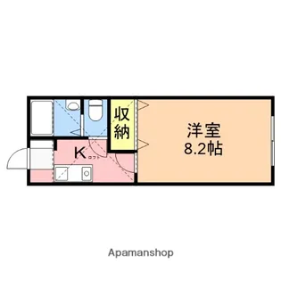 メゾンフタバ【2階】の間取り