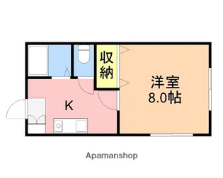 メゾンフタバ【1階】の間取り