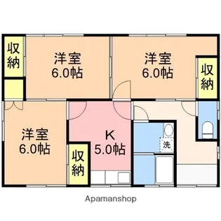 新潟県新潟市東区逢谷内6丁目【一戸建】の間取り