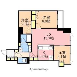 アイコニックタワー新潟ステーション【203号室】の間取り