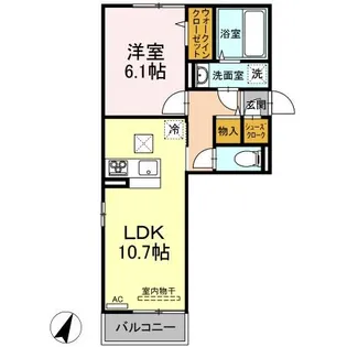 ウィンザー【1階】の間取り