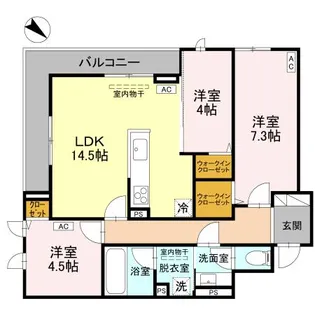 フィラーレ【3階】の間取り