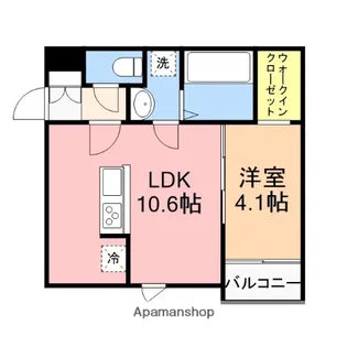 LAUREN駅南【2階】の間取り