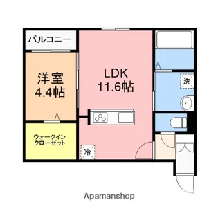 LAUREN駅南【302号室】の間取り