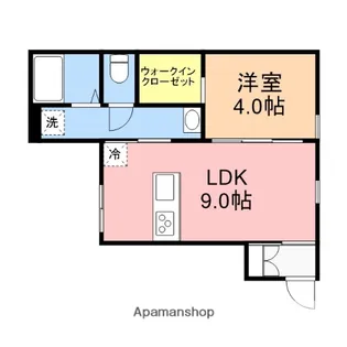 アーバンブランチ鳥屋野南A【1階】の間取り