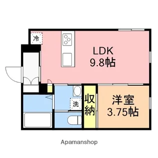 アーバンブランチ鳥屋野南B【1階】の間取り