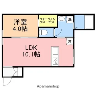 アーバンブランチ鳥屋野南B【1階】の間取り