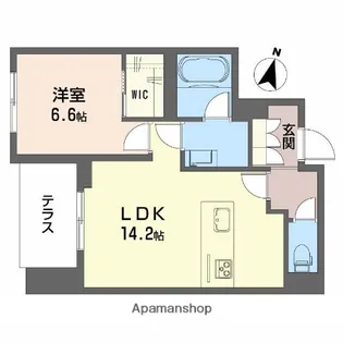 (仮称)笹口2丁目シャーメゾン【1階】の間取り