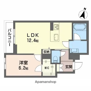 (仮称)笹口2丁目シャーメゾン【4階】の間取り