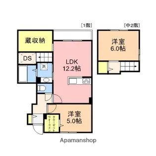 BELLE LEAD寺山【1階】の間取り