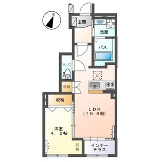 パレスコート トーケン【1階】の間取り
