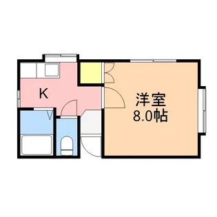 ハウス西海岸【1階】の間取り