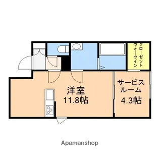 モナベルⅡ【206号室】の間取り