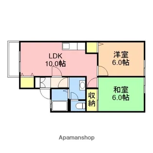 ファインコートSAITOH【102号室】の間取り