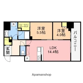ザ・サーパスタワー新潟万代シティ【18階】の間取り