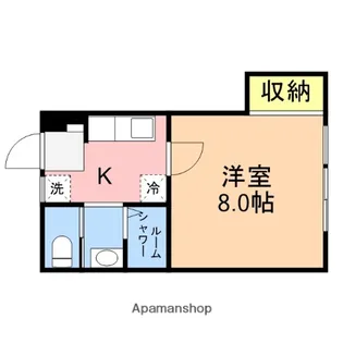 L COLLECTION柳都弐番館【102号室】の間取り