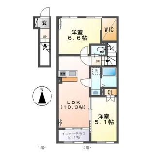 リラ・コンフィ【2階】の間取り