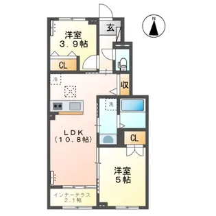 リラ・コンフィ【1階】の間取り