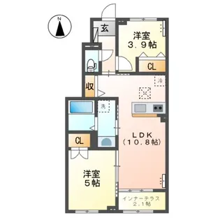 リラ・コンフィ【1階】の間取り