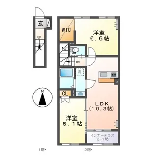 リラ・コンフィ【2階】の間取り