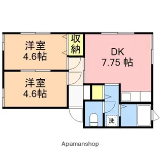 リバーハイツ神道寺【2階】の間取り