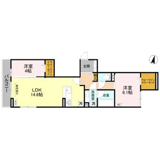 クレスタ【2階】の間取り