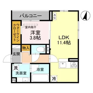 クレスタ【3階】の間取り